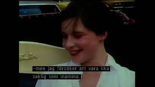 Isabella Rossellini Interview Swedish TV 1983