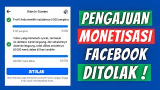 PANTESAN MONETISASI DITOLAK FACEBOOK, INI PENYEBAB NYA ?