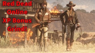 Red Dead Online - Racking up 20% Bonus XP Before Update  **LIVE**