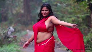 Megha Das Ghosh Saree | Megha Das Ghosh in Red Saree | Bong Beauty |  Saree video