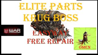 War Commander- ELITE KRUG BOSS BASE PARTS / FREE REPAIR ONLY OMEN LVL 15