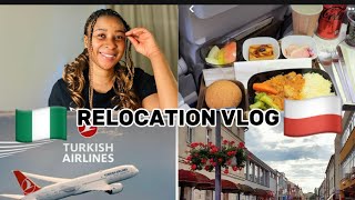 RELOCATION VLOG:I MOVED FROM NIGERIA 🇳🇬 TO POLAND 🇵🇱 || REUNITING WITH MY HUSBAND| TURKISH AIRLINE