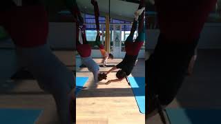 Fly joga. Fitness for all ages! Флай йога. Групповые упражнения.