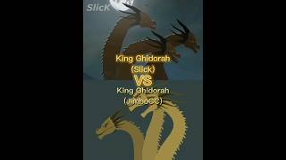 Slick King Ghidorah Vs JimboCC King Ghidorah #kingghidorah #monsterverse @slick4785@jimbocc1291