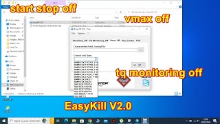 Esay Kill v2.0 start stop off vmax off tq monitoring off