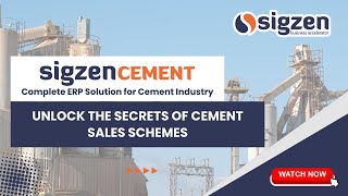 SigzenCEMENT ERP | Chapter 12: Unlock the Secrets of Cement Sales Schemes - Complete Tutorial