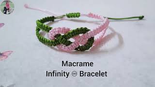 Macrame Infinity ♾️ Bracelet | Easy  Friendship Bracelet | Lucky Bracelet | Korean Josephine knot