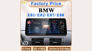 RenderedReview 12.3-Inch Android CarPlay Screen for BMW 1 Series E81-E88 2024