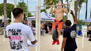 Deny Montana's Weighted Pull Ups with 45 lbs / 20.4 kg