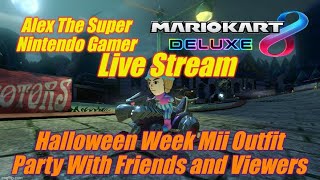 Halloween Week Mii Outfit Party With Friends and Viewers | Mario Kart 8 Deluxe Live Stream