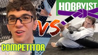 difference between PURPLE BELT competitors and HOBBYISTS