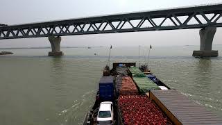 Ferry Timelapse - Padma River - Kathalbari to Mawa