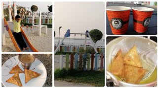 Vegtable samosa using Wheat flour in Tamil|First outing after long days|Mamzar open beach|Filli Tea😊