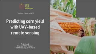 SFN Scoping Project 2020 - Predicting corn yield with UAV-based remote sensing