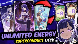 Do THIS for UNLIMITED Energy!? Superconduct Burst Deck Showcase Genshin TCG