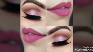 Gorgeous Eyes And Lips make over with colour combination