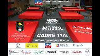 Tournoi Masters cadre 71/2 - Billard 2 - tournoi principal