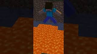 Steve Dead By Lava But Herobrine Always Back!!!  #minecraft #minecraftanimation #herobrine