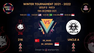 216 Vs Uncle A @ Winter Tournament 2021 - 2022