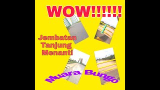 Motorcycle trip Indonesia. Perjalanan menuju jembatan Tanjung Menanti Muara Bungo Jambi