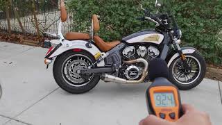 Two Brothers w/ Modified Quiet Core on Indian Scout