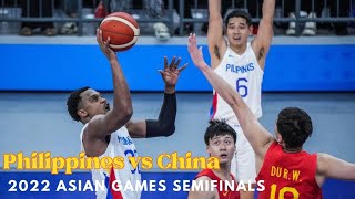 China vs Philippines I 2022 ASIAN Games Semi-finals match