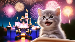 Kitten's Dream Adventure to a Magical Theme Park