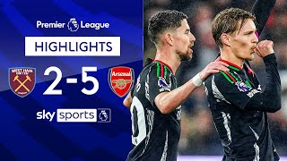 Arsenal go second in the table after SEVEN-goal thriller ⚡ | West Ham 2-5 Arsenal | EPL Highlights