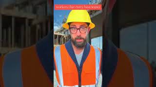 Workers that every boss wants #adamrose #constructionworker #funny #OSHA #funnywork #shorts