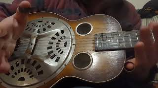 1935 Regal Dobro - working on a little blues this morning