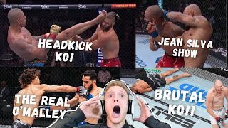 LUCAS TRACY reacts to EVERY KO in UFC 303 Card.