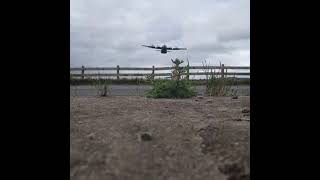 Royal Air Force C130J Hercules landing at Raf Brize Norton