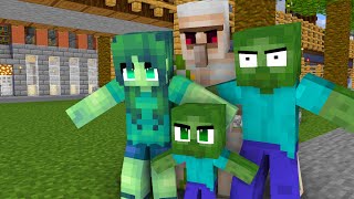 Monster School : STRONG BABY ZOMBIE FAMILY - Minecraft Animation