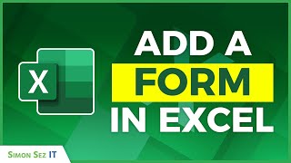 How to Add a Form to Excel