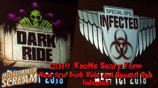 Knott's Scary Farm 2019: Dark Ride & Special Ops: Infected Details - Midsummer Scream 2019