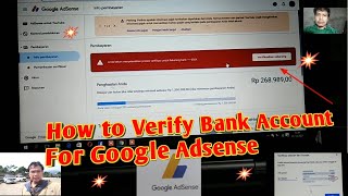 How To Verify Bank Account For Google Adsence || Cara Verifikasi Akun Bank