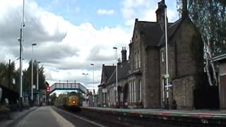 97302 & 31106 pass through Mexborough Station working 2Z88 Derby RTC - Doncaster West Yard.