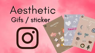 THE BEST AESTHETIC GIFS / STICKERS FOR INSTAGRAM STORIES  ✨🧚🏻‍♀️