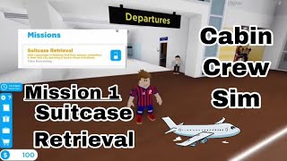 Suitcase Retrieval Mission In Cabin Crew Simulator (Roblox)