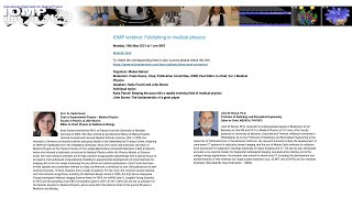 IOMP webinar: Publishing in medical physics