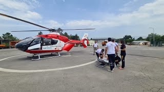 İş kazasında yaralandı, helikopter ile sevk edildi