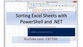 Sort Excel Worksheets with PowerShell and .NET