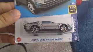 Delorean de volver al futuro de Hot Wheels