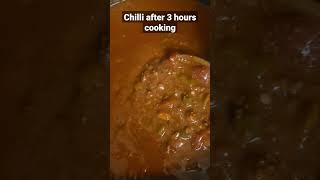 Chilli after 3 hours #shortviral #shortsvideo #shorts #cooking #food #foodlover #chili #foodie