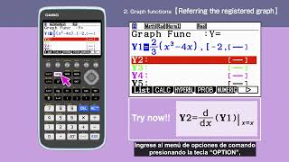 CASIO Calculadora Gráfica-Gráficos 2. Funciones gráficas