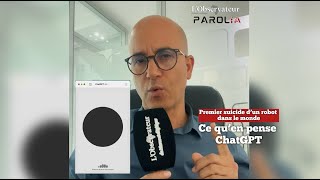 Parolia. Interview avec ChatGPT sur le premier suicide d'un robot dans le monde