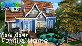 Base Game Family Home!! 💛|| Sims 4 Speed Build || No CC