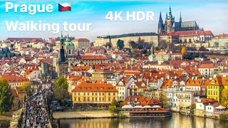 Prague 🇨🇿Walking tour 4K HDR / Прага, Чехия 🇨🇿 Прогулка по городу 4K HDR