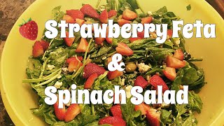 How to make Spinach and Strawberry Salad with feta recipe