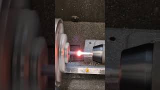 Welding with lathe #shorts #lathe #welding